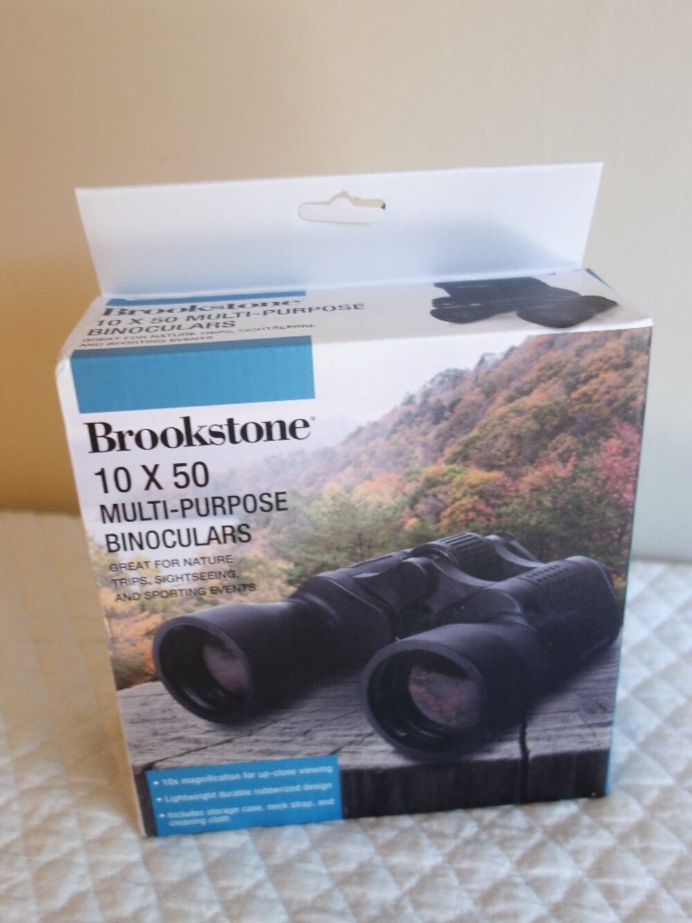 NIB New BROOKSTONE 10 x 50 Multi-Purpose Binoculars